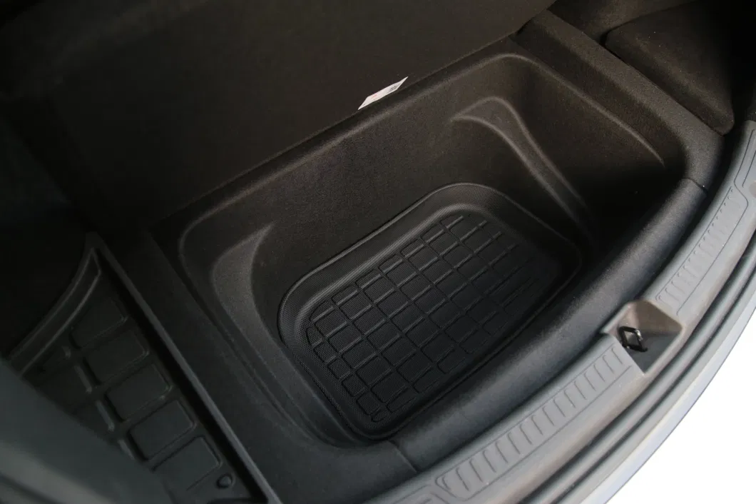 Fit 21-23 Tesla Model Y TPE Storage Mat All Weather Trunk Mat Waterproof Rear Cargo Mat Custom Fit for Tesla