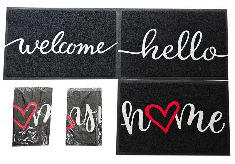 Custom Print Coil Doormat Welcome Entrance PVC Mat Waterproof Dirt Trapper PVC Floor Carpet