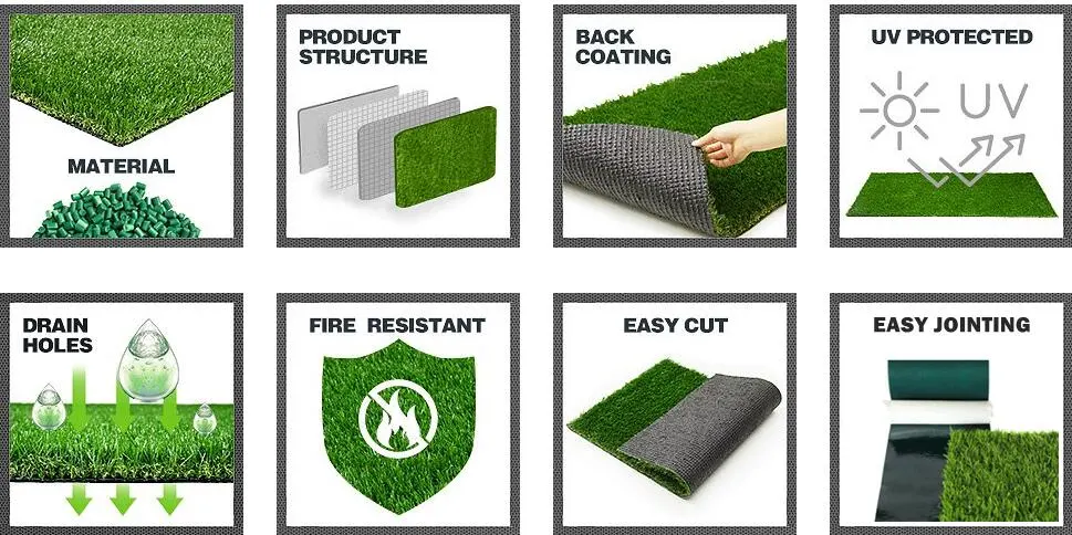 Mywow Artificial Grass Landscape Green Mat