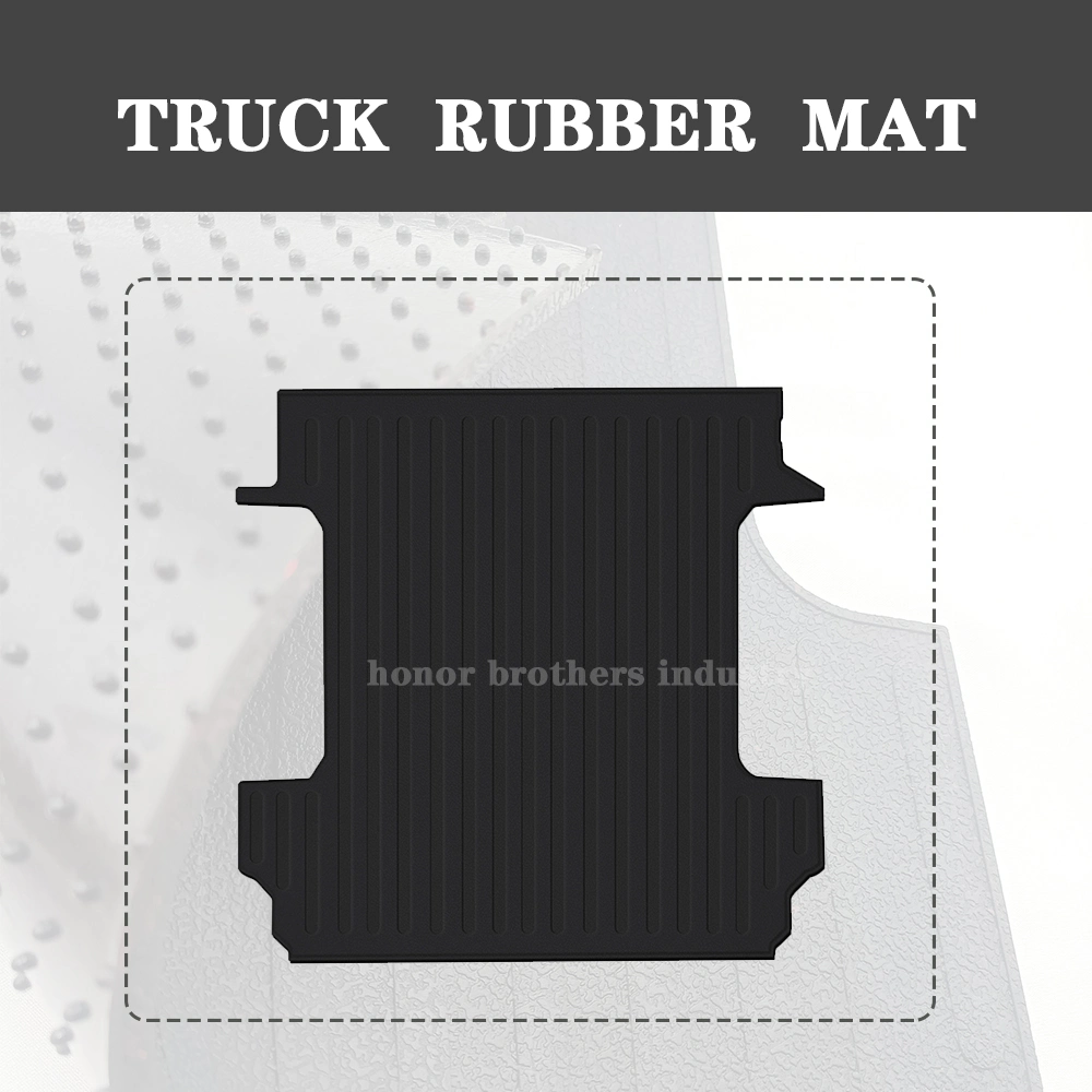 Pickup Truck Rubber Bed Mat for Chevrolet Silverado / Gmc Sierra 1500 2019-2022