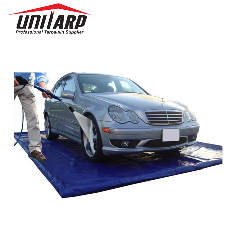 Waterproof PVC Coated Tarpaulins 1000d*1000d Carage Floor Mat for Car Wash.