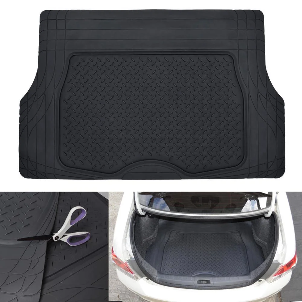 Hot Sale Car Accessories All Weather Universal Anti Folding Black Car Floor Trunk Mat
