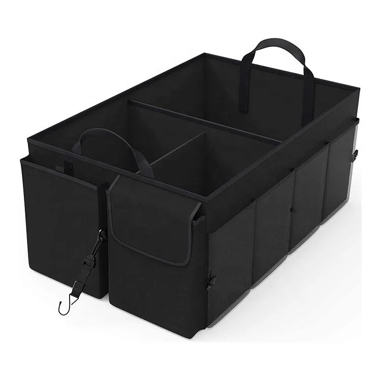 Oxford Foldable Cargo Storage Box Collapsible Multi-Compartment Folding Car Trunk Organizer for Auto Trucks SUV Trunk Box