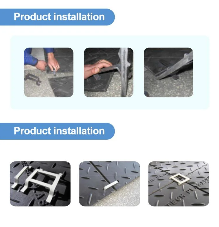 Heavy Duty Car Parking HDPE Mat Impact Resistance Ground Protection Solutions Mats