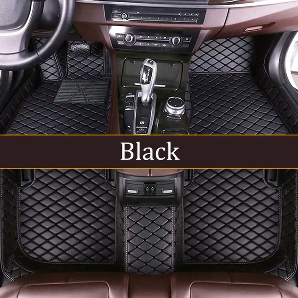 3D Car Mat 100% Fitment Interior Accessories Luxury PU Leather Custom 4 Pieces Rubber Carpet Mat Cover Car Floor Mats