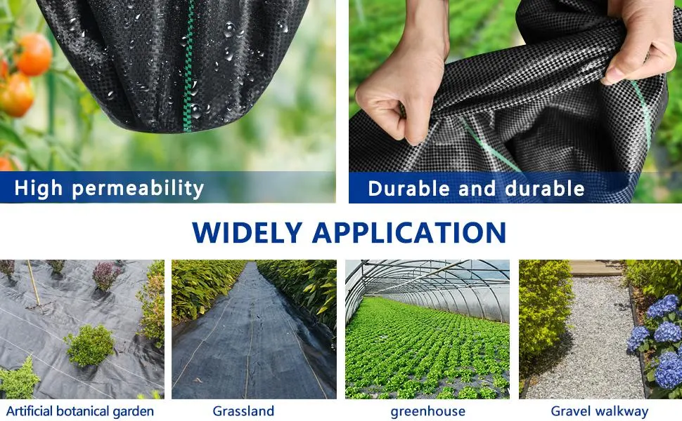 90GSM 100GSM 105GSM PP Fabric for Ground Cover and Weed Control Mat