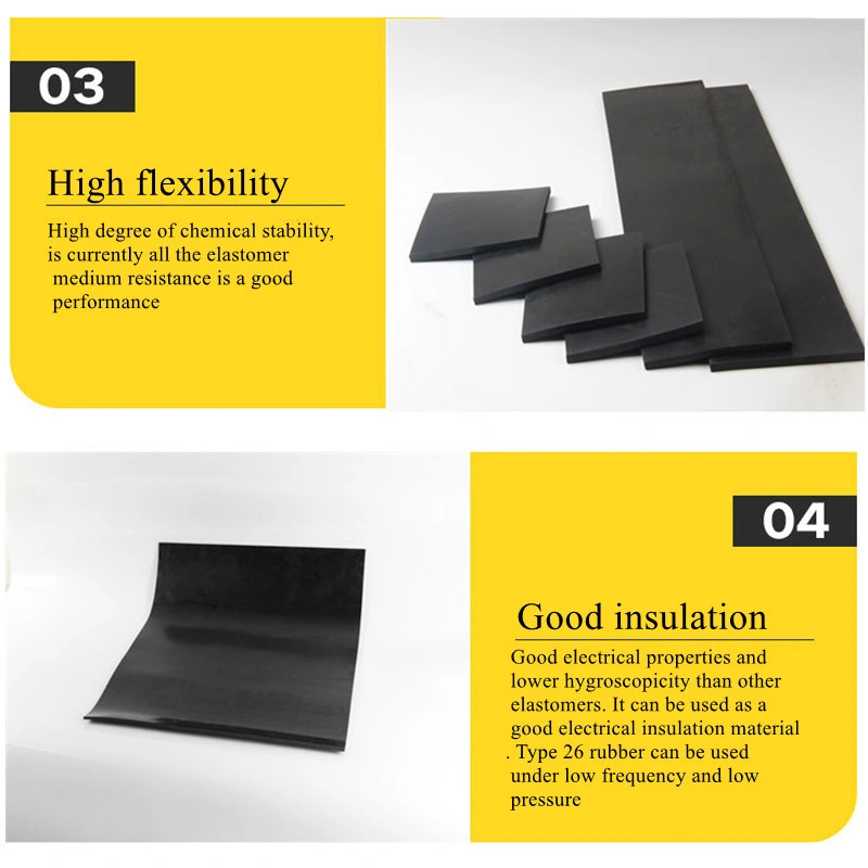 Oil-Resistant Black NBR Rubber Sheet 2mm, 3mm, 5mm, 8mm, 10mm NBR Rubber Mat