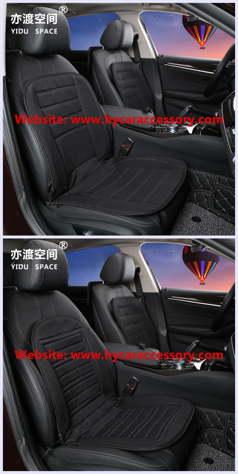 Universal 12V Black Cushion Winter Auto Car Seat Far Infrared Heating Mat