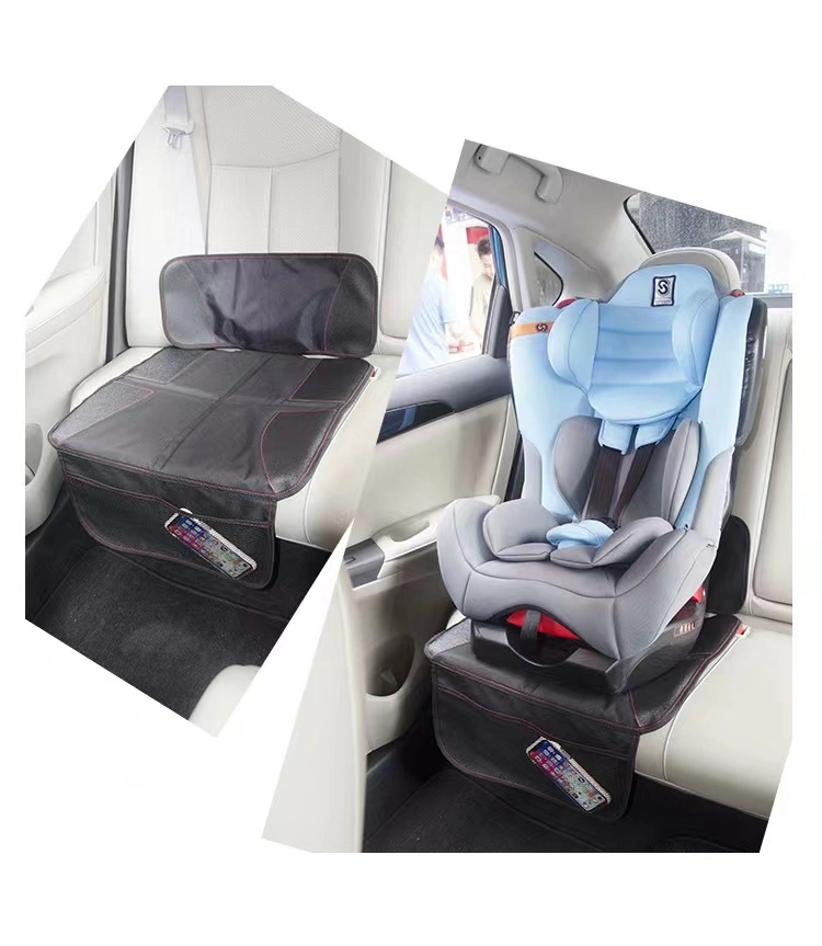 Low Back Car Seat Protector Car Seat Protection Mat with Durable, Waterproof Fabric, Leather Reinforced Corners and Pockets