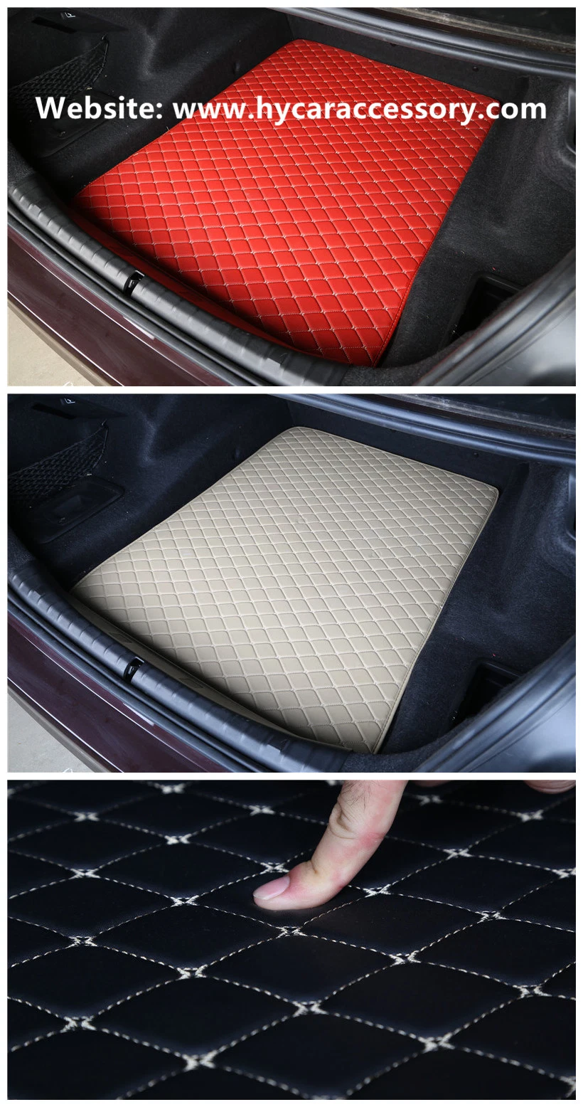 Wholesale Customized Eco-Friendly Wear Special Leather Carpeted Auto Trunk Mats