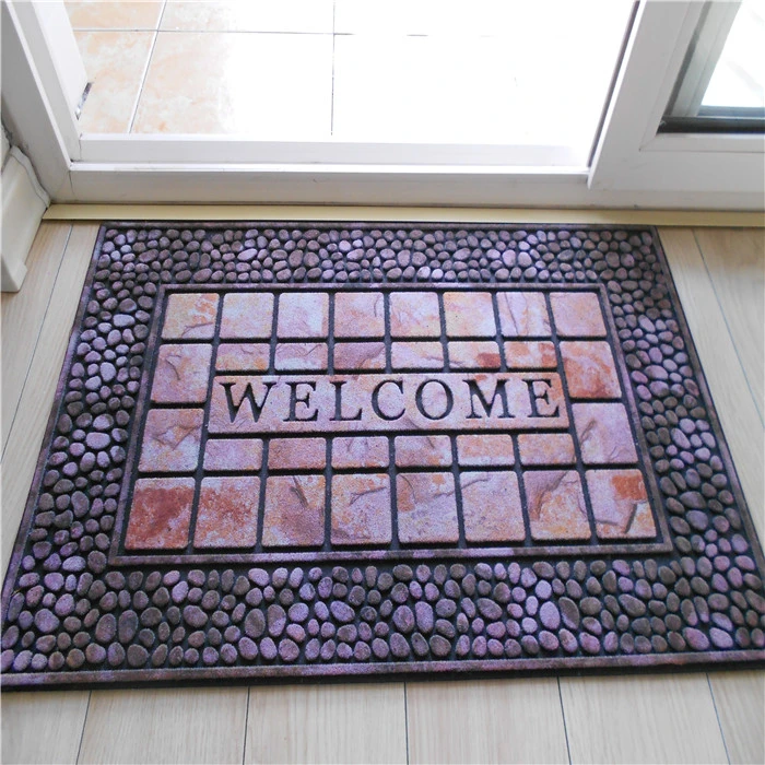 Outdoor Rubber Flooring Flocking Rubber Door Mat