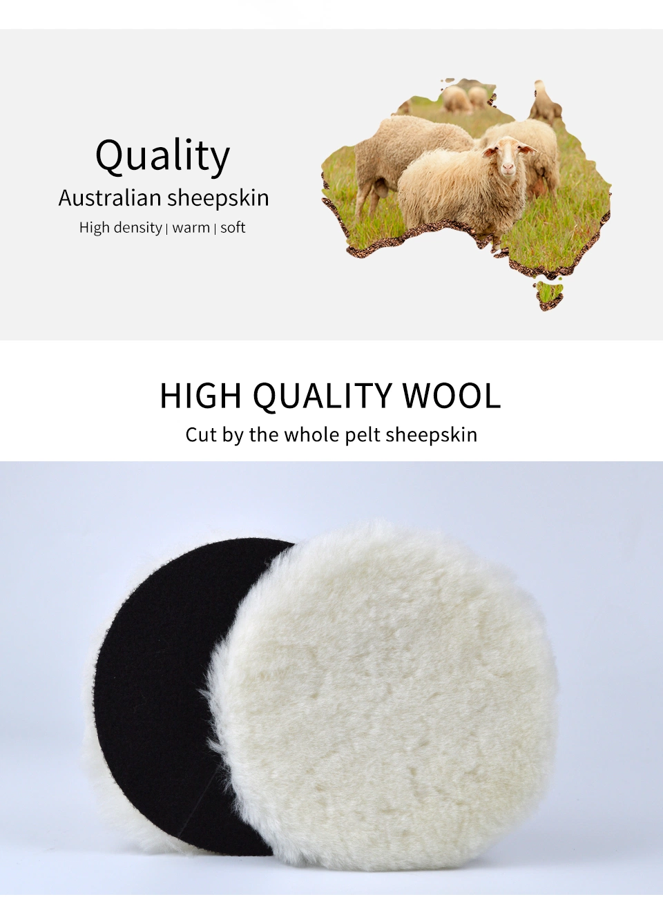 Australian Sheepskin Double Rug with Customized Dyed Color