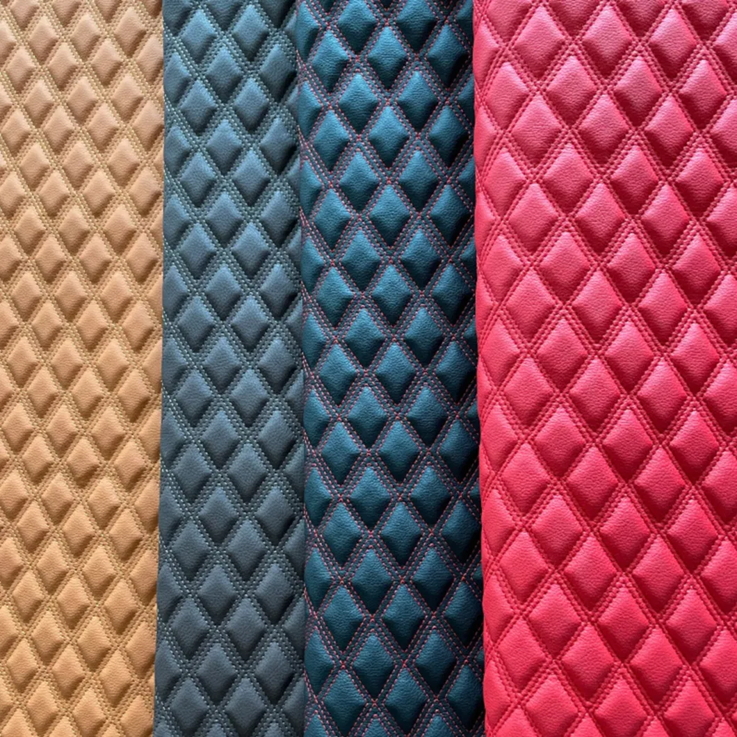 Embroidered Sponge PVC Leather for Flooring and Car Mat