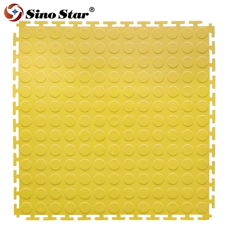 PVC Plastic Durable Interlocking Modular Garage Flooring Tile Car Parking Floor Tiles 50X50X0.6cm Car Plastic Splicing Grille Mat 1PCS