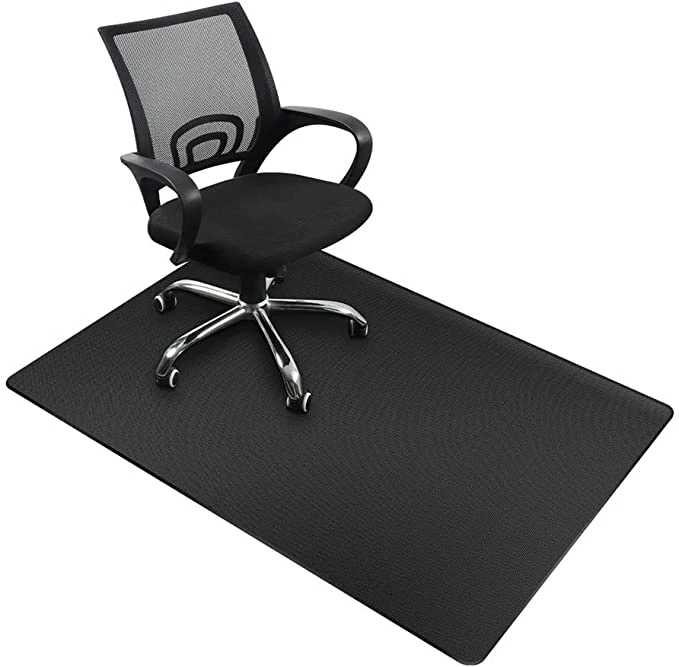 Standing Gaming Desk Chair Rubber Floor Mat, Non-Slip Gaming Floor Mat