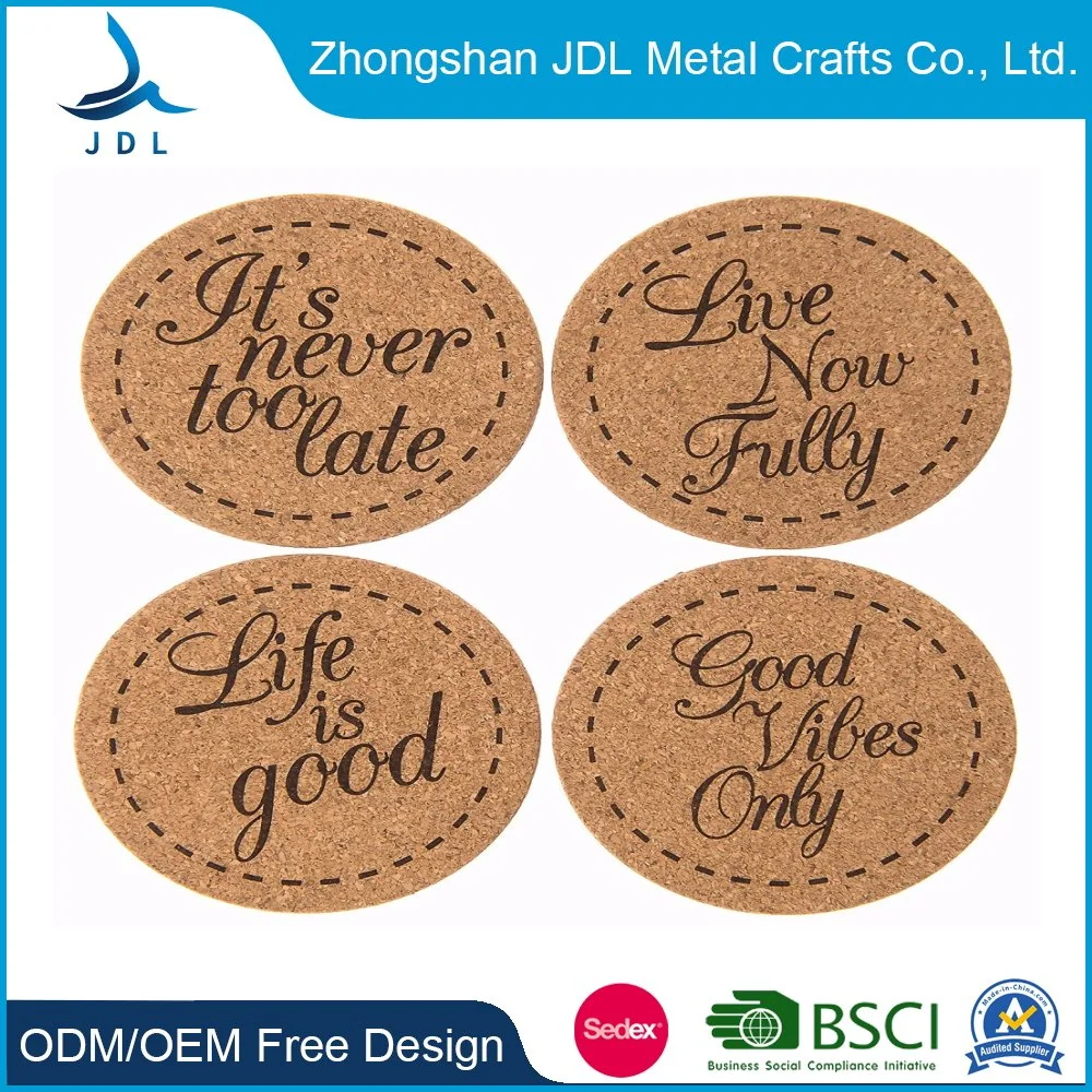 Bestsub Sublimation Blanks Square MDF Wood Rattan Mat LED Light Red Coffee Mug Warmer Paper Drink MDF Cork Coaster