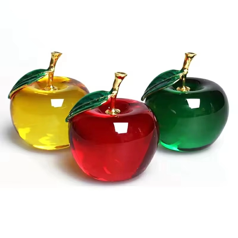 Creativity Festival Crafts Christmas Car Mounted Crystal Apples Decorations