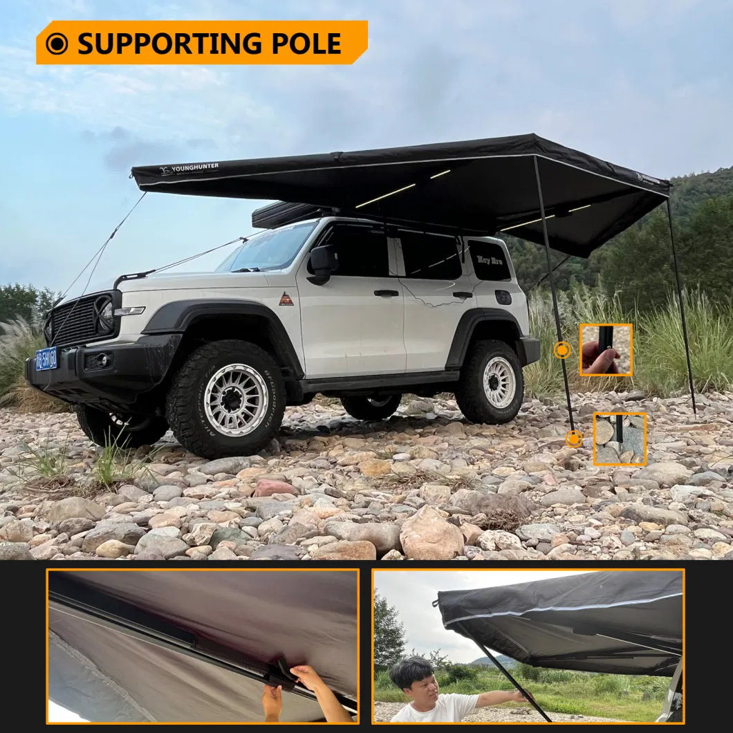 180 Degree Freestanding Cover Conditions Overland Vehicle Camping Car Side Awning