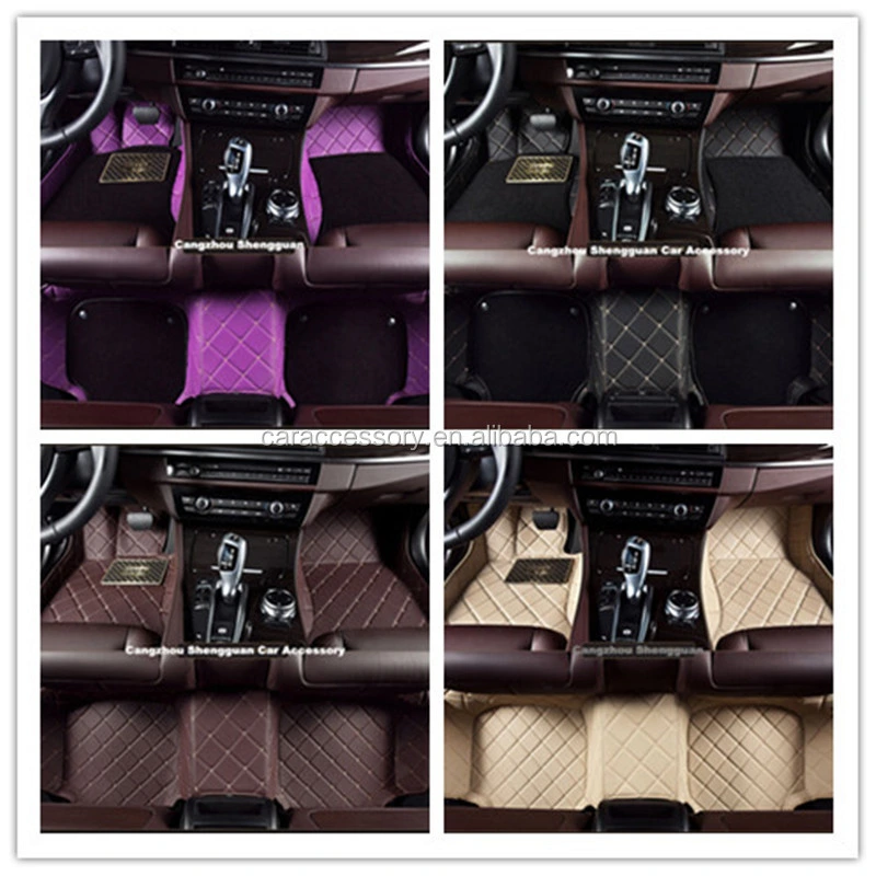 Hot Selling Wholesales Price Hand Sewing PVC Reliable Quality Custom Leather 7D Car Floor Mats