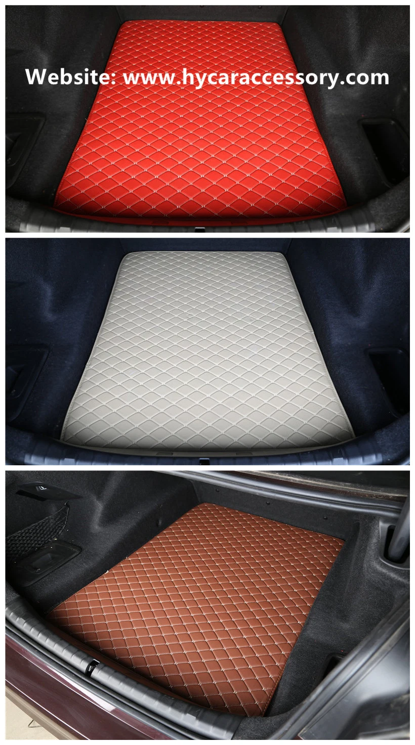 Wholesale Customized Eco-Friendly Wear Special Leather Carpeted Trunk Car Mat