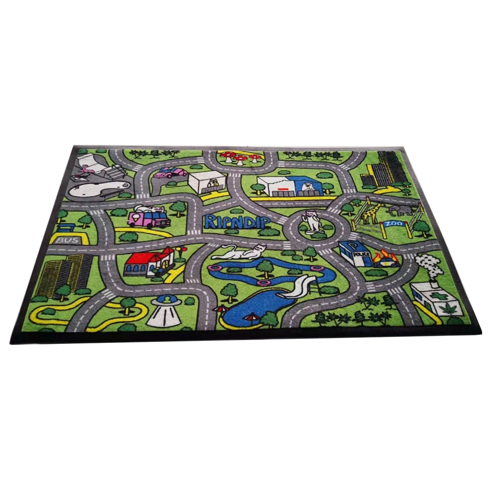 Hot Selling Rubber Backed Door Entrance Logo Carpet Mat Washable