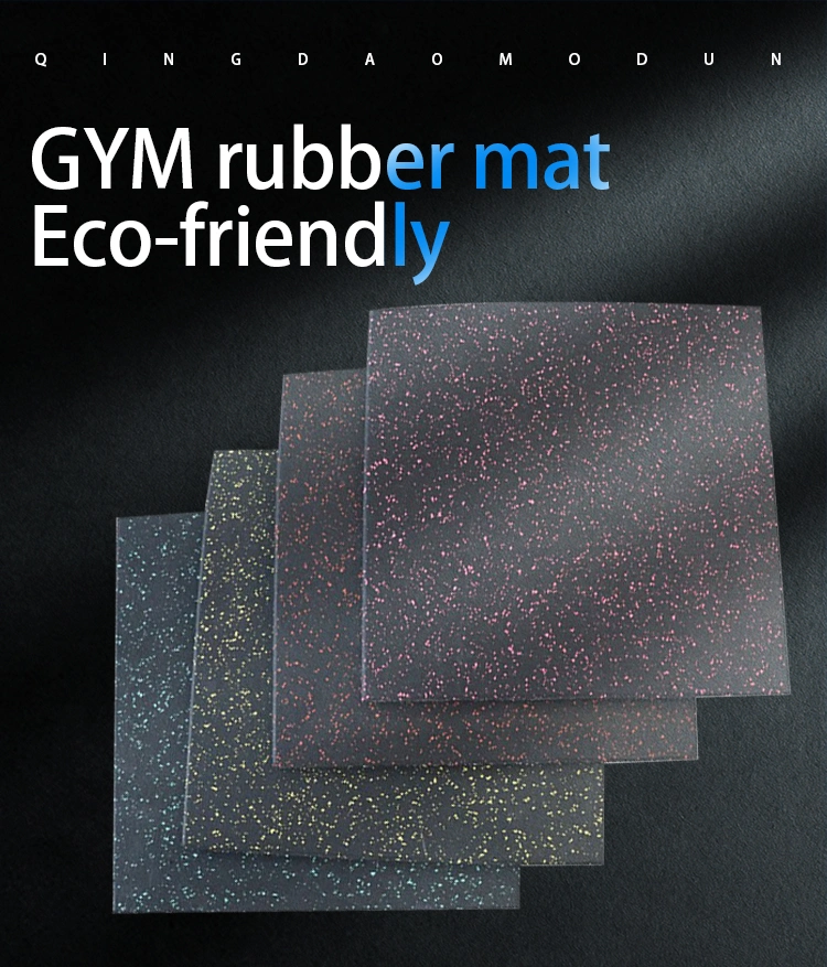 China Factory Gym Flooring Manufacturer Heavy Duty Rubber Mat for Fitness Equipment
