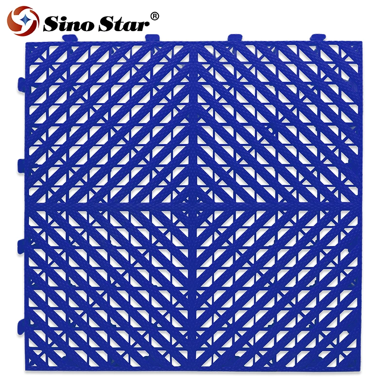 Car Wash Room Floor Mats 400X400X20mm Thickness Plastic Splicing Grille Leaking Mat Garage Interlocking Floor Tiles Carwash Detailing Shop