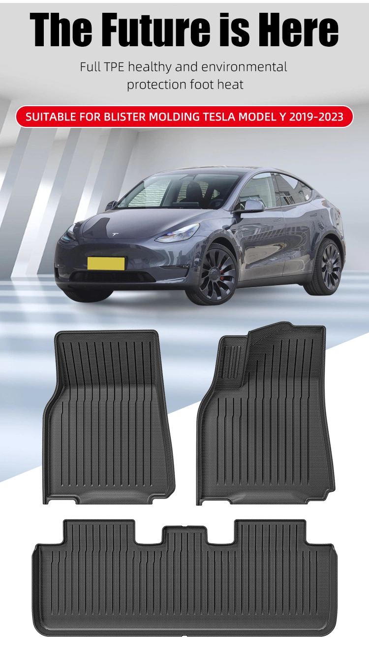 Blister Molding Car Floor Mats for Tesla Model Y Rhd 2019-2023
