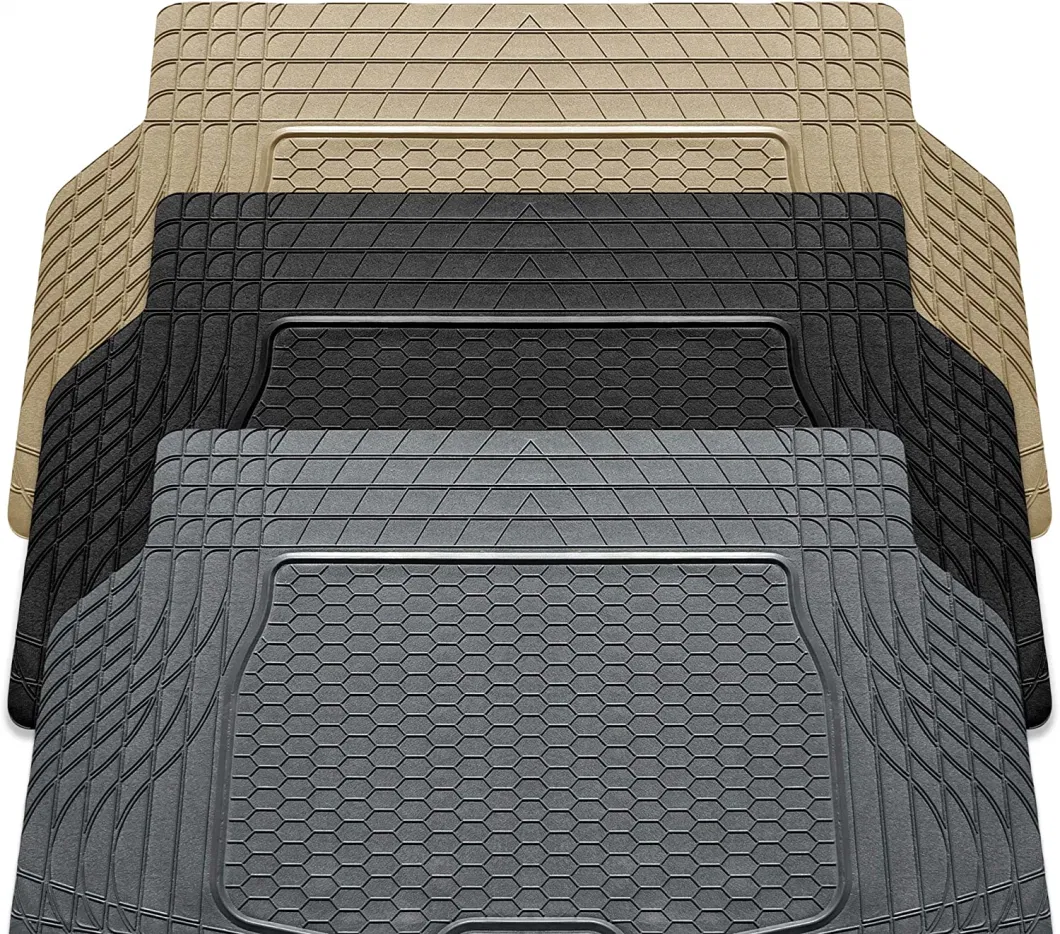 Premium Quality Black All Weather PVC Heavy Duty Cargo Car Trunk Floor Mat
