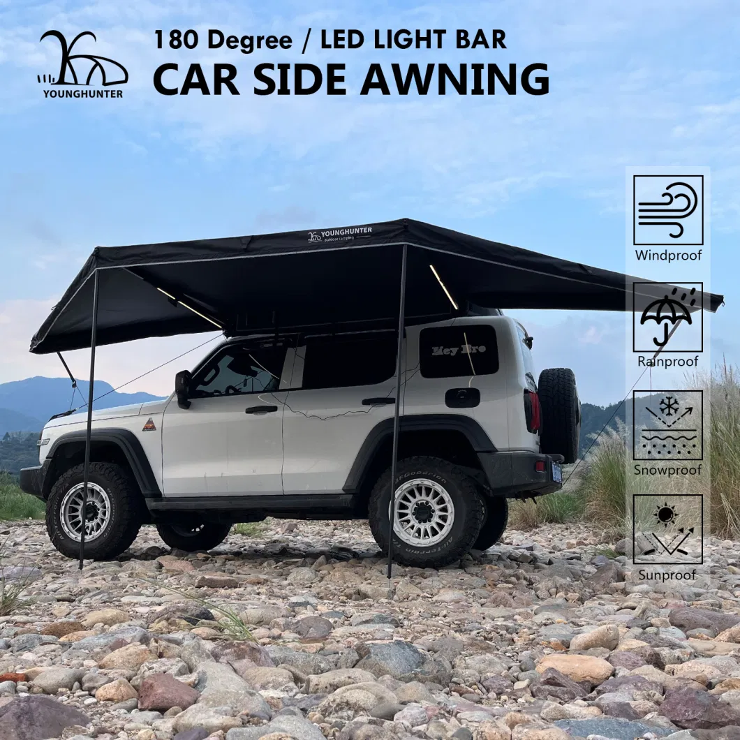 180 Degree Freestanding Cover Conditions Overland Vehicle Camping Car Side Awning