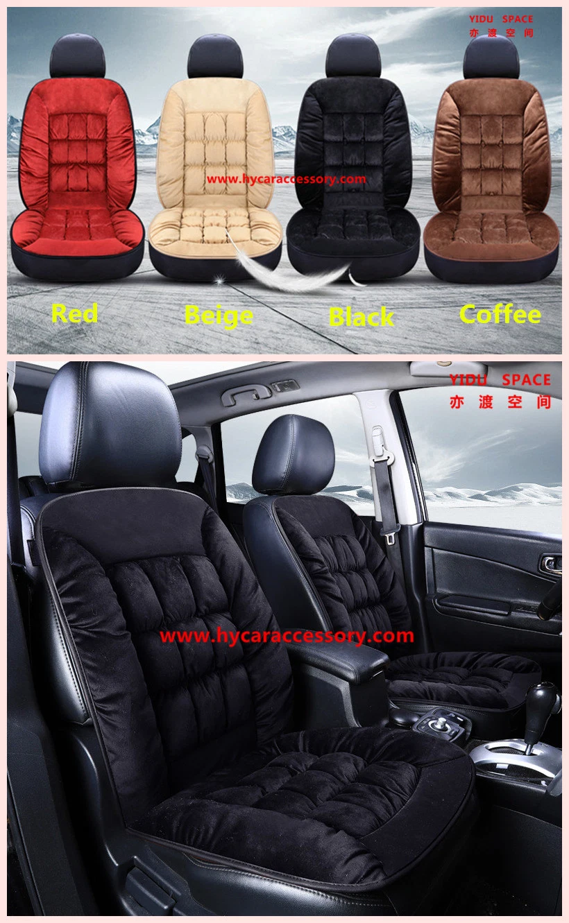 Wholesale Winter Thickened Down Cotton Pad Short Plush Auto Car Seat Mat for Warm and Soft