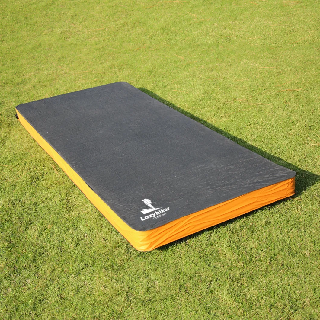 Equipped with Velcro Splicing Single Outdoor Inflatable Sleeping Mat Portable and Automatic Inflatable Camping Sleeping Mat