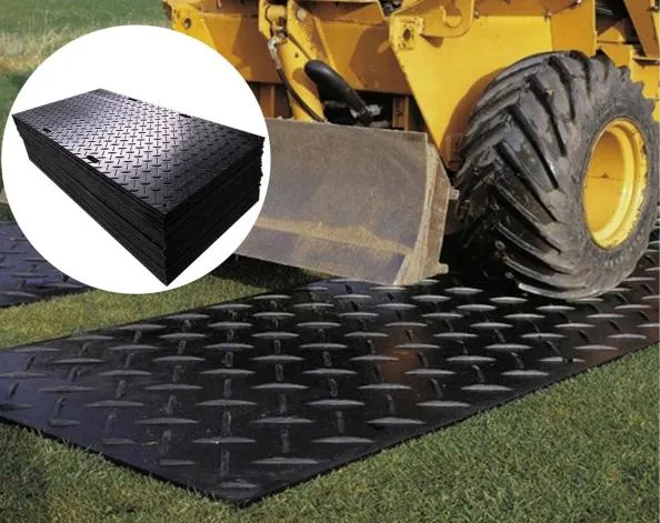 High Quality HDPE/UHMWPE Temporary Black Cover Car Roat Ground Protection Mat