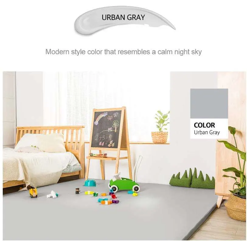 OEM ODM Foam Sponge Padded Foldable Non Toxic Vegan Leather Multifunctional Nursery Baby Kids Gym Crawling Playmat Children Mat