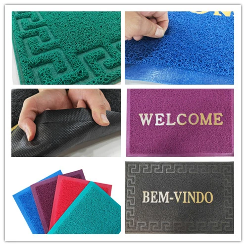 Foot Design Cheaper PVC Coil Car Custom Floor Door Mat