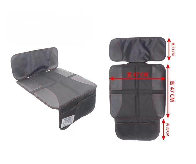 Low Back Car Seat Protector Car Seat Protection Mat with Durable, Waterproof Fabric, Leather Reinforced Corners and Pockets