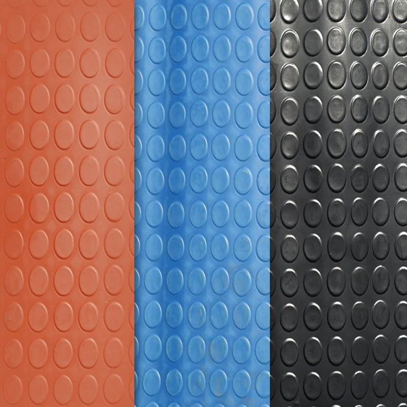 2.5-10mm Coin Stud Antislip Mats Rubber Floor Mat for Industry