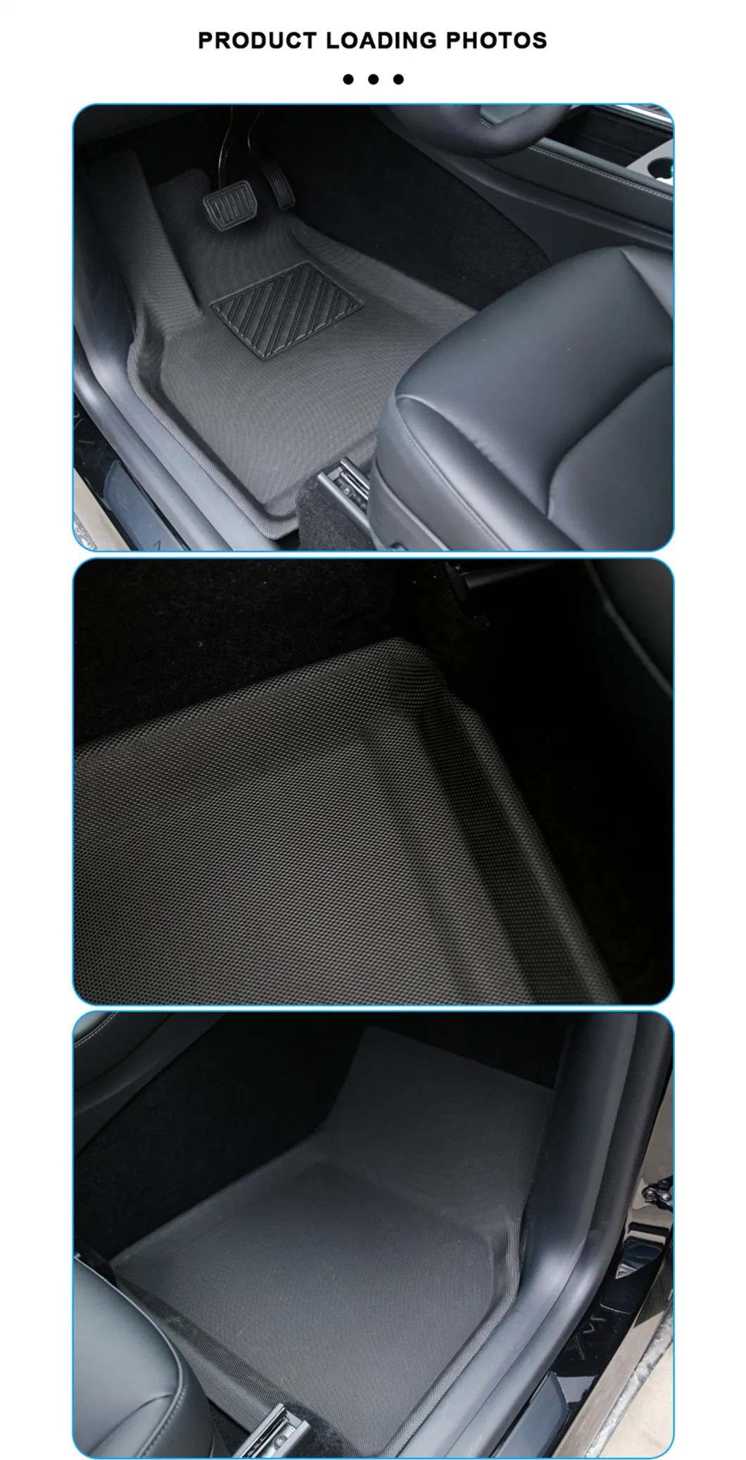 Customized Anti-Slip Car Floor Mats for Tesla Model Y 5-Seater