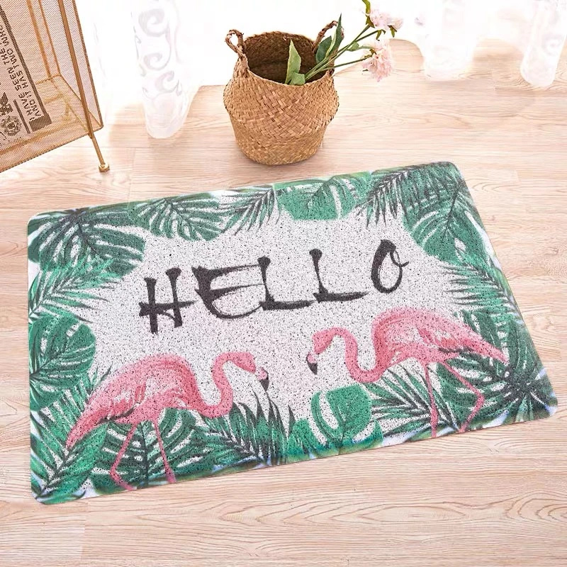 Entryways Rectangle Non Slip Doormat PVC Coil Roll Car Indoor Outdoor Kitchen Floor Rug Welcome Door Floor Mat