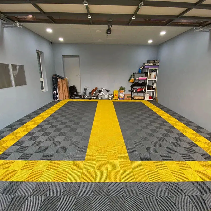 Wholesale Eco-Friendly Plastic Interlocking Garage Floor Tiles/Removable PP Interlocking Floor Mats for Car Washing