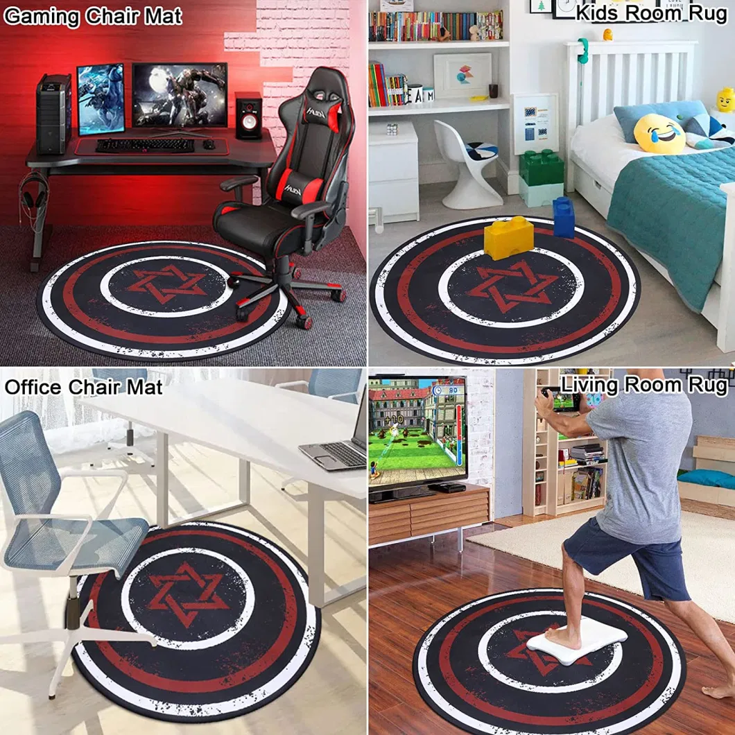 OEM Hardwood Floor Mat Anti-Slip Round Gaming Chair Mat Computer Chair Mat Floor Protector for Rolling Chair