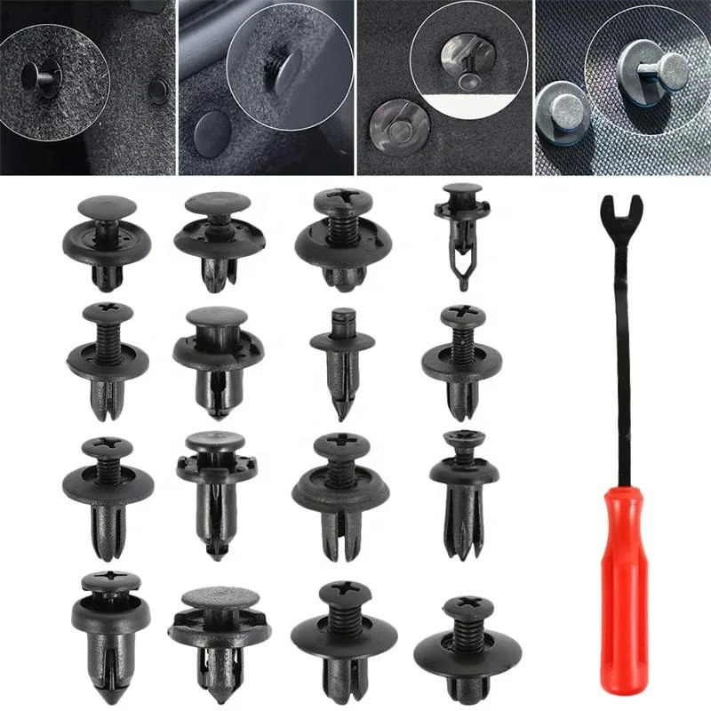 Auto Hole Plastic Rivet Trunk Roof Bumper Fender Panel Door Trim Pad Floor Mat Push Screw Fastener Clips for Nissan