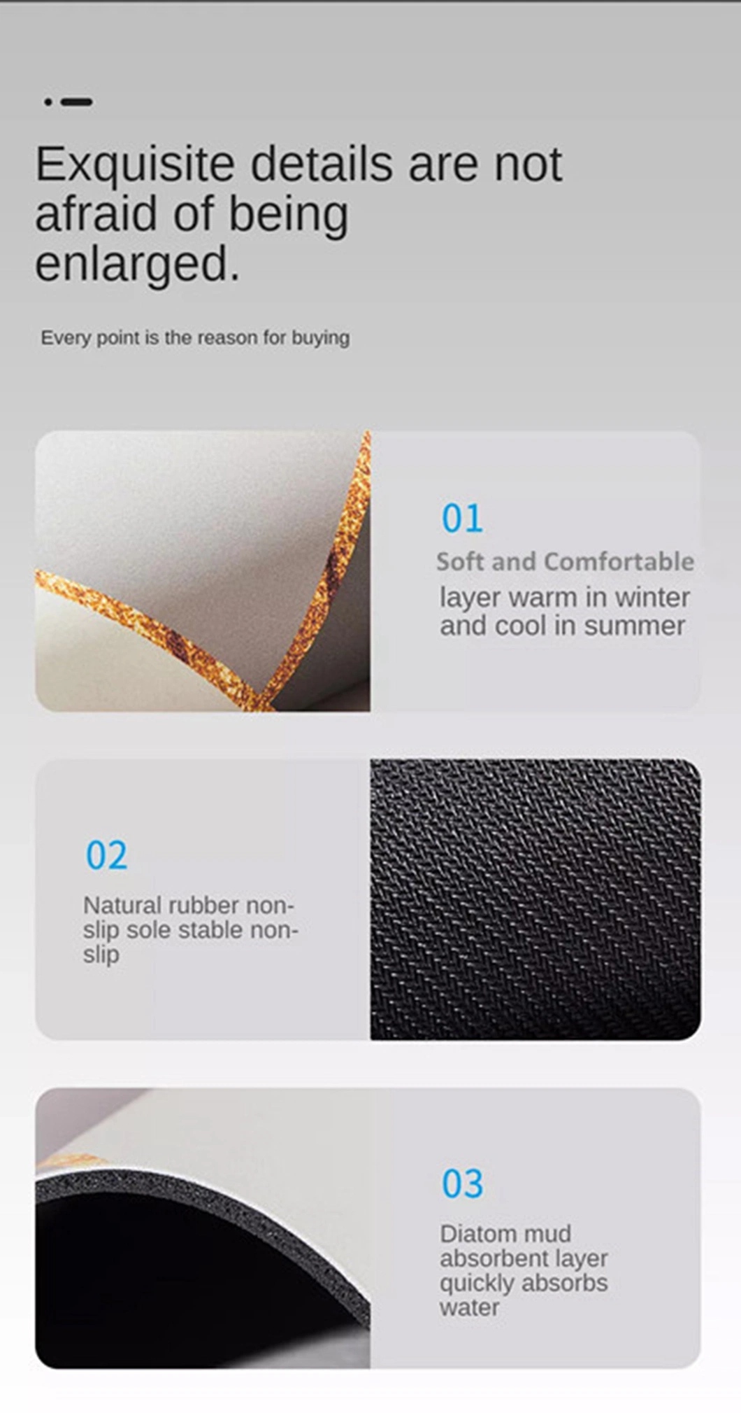 Amazon Hot Selling Custom Colors House Carpet Rubber Backed Anti Slip Bathroom Diatom Mud Bath Rug Door Mat/Bath Mat