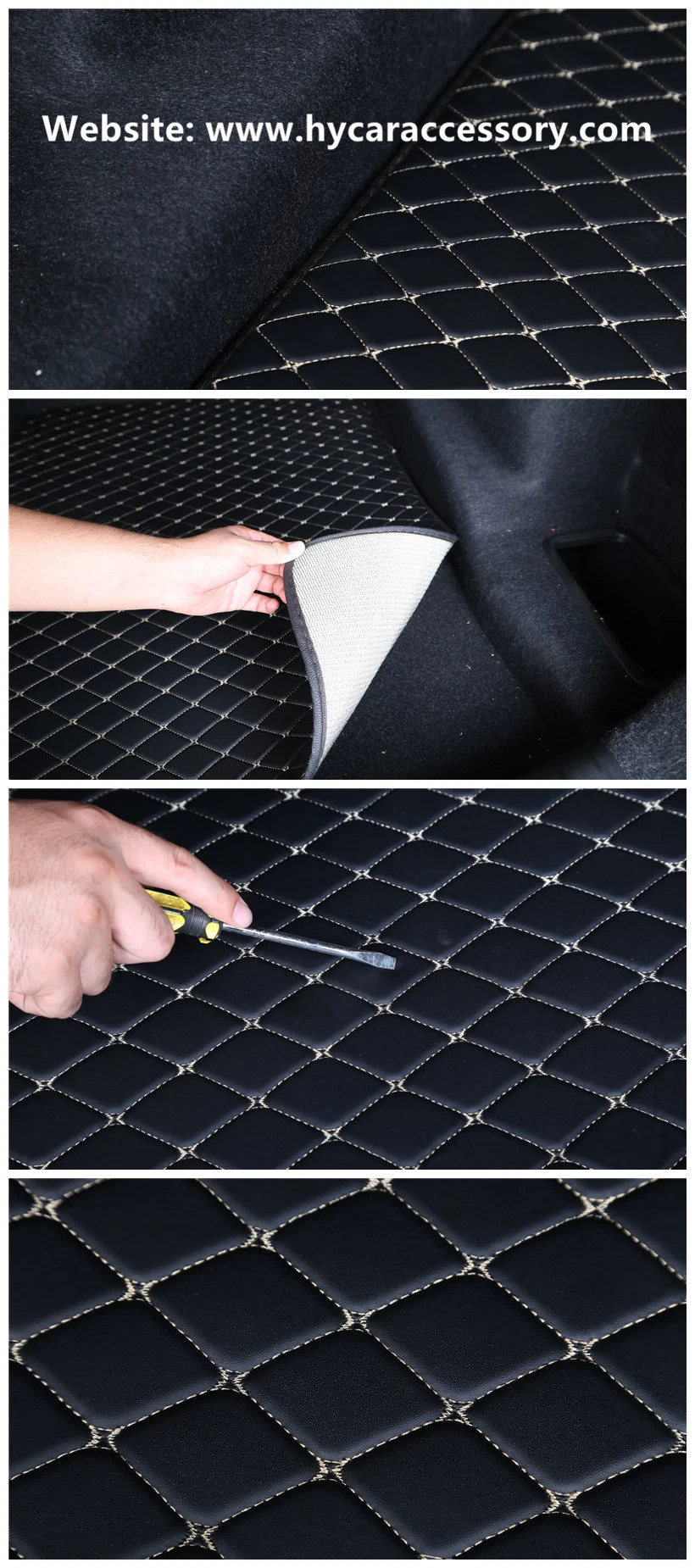 Wholesale Customized Eco-Friendly Wear Special Leather Non-Slip Car Boot Mat