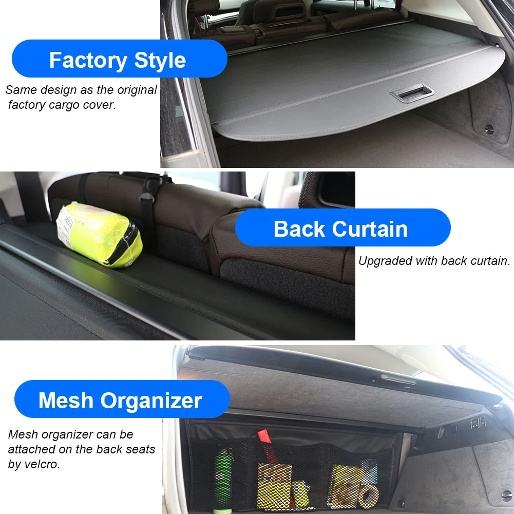 SUV Car Rear Trunk Cargo Liner Boot Tray Cover Matt Mat Floor Carpet Kick Pad for Honda CRV 2017-2019