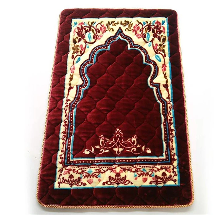 Wholesale Islamic Style Pray Mat for Muslim Women Printed Tassel Prayer Rugs and Carpet