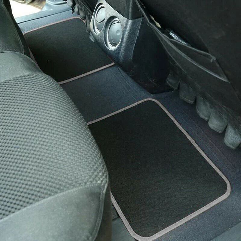 4 Piece Universal Carpet Floor Mats, All-Weather Protection for Car, Sedan, Suvs All Vehicles Accept Custom