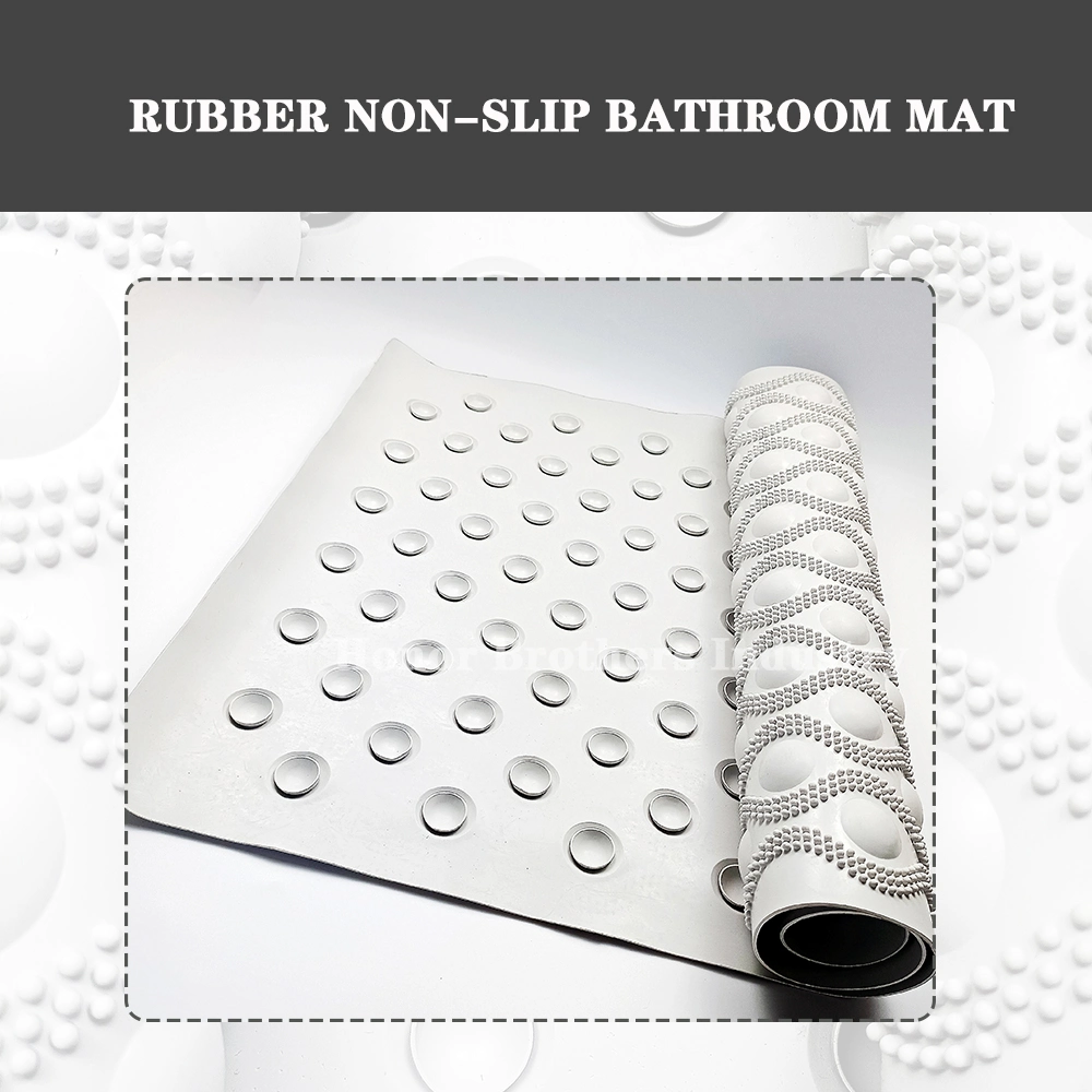 Custom Non-Slip Baby Bathroom/ Bathtub/ Bath/Shower Silicone Mat with Suction Cups