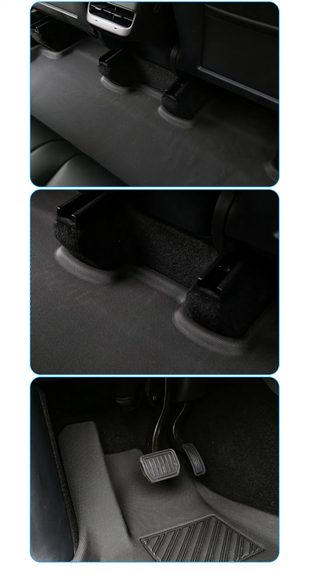 Customized Anti-Slip Car Floor Mats for Tesla Model Y 5-Seater