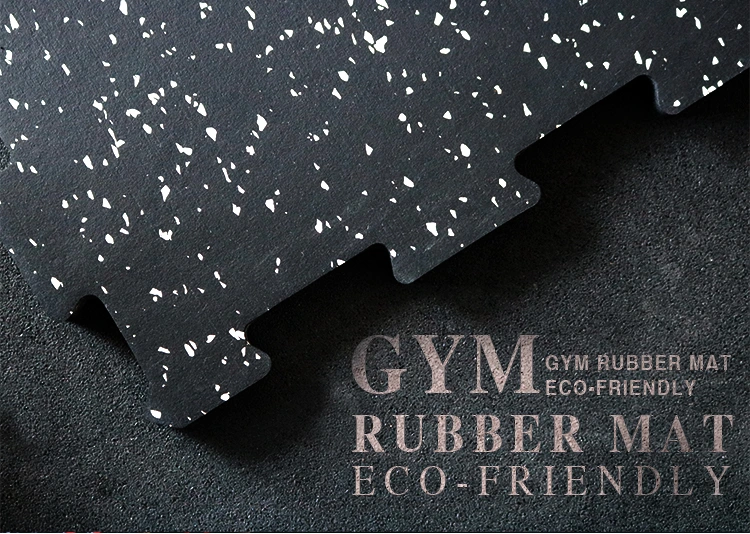 High Quality EPDM Rubber Flooring Interlock Colorful Fleck Rubber Gym Mat